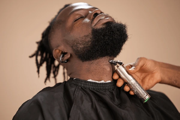 Beard trim and neckline cleanup
